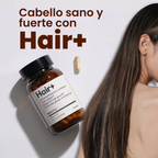 Hair+  Nutrición diaria para un cabello fuerte, brillante y saludable
